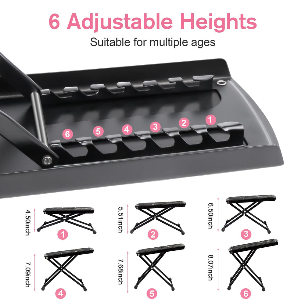 SUBAY pedicure foot rest folds for easy storage after use.