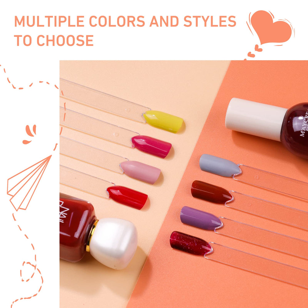 Subay transparent swatches with smooth surface for flawless color application