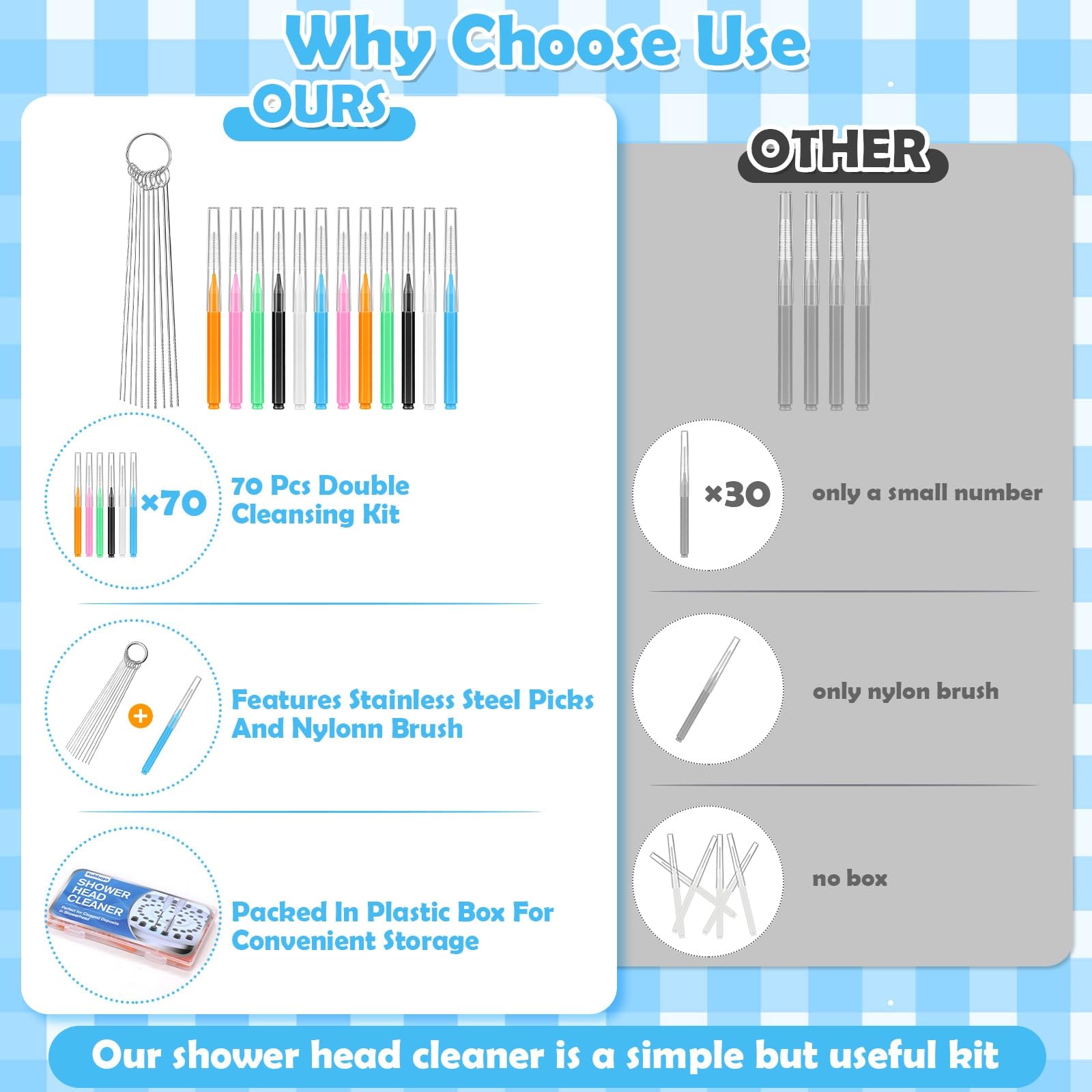 Sublaga bristle brushes close-up designed for tough nozzle buildup