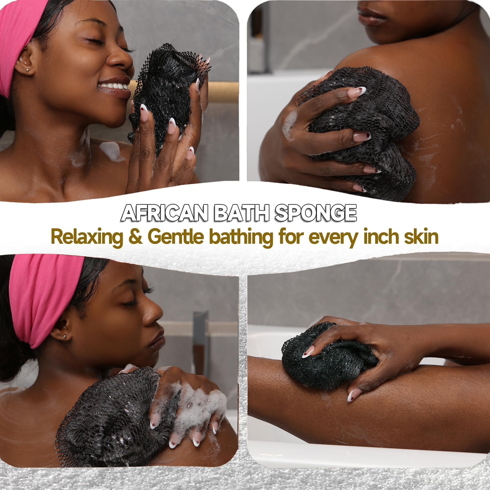 SubSahara net sponge lathers easily with soap for a spa-like shower experience