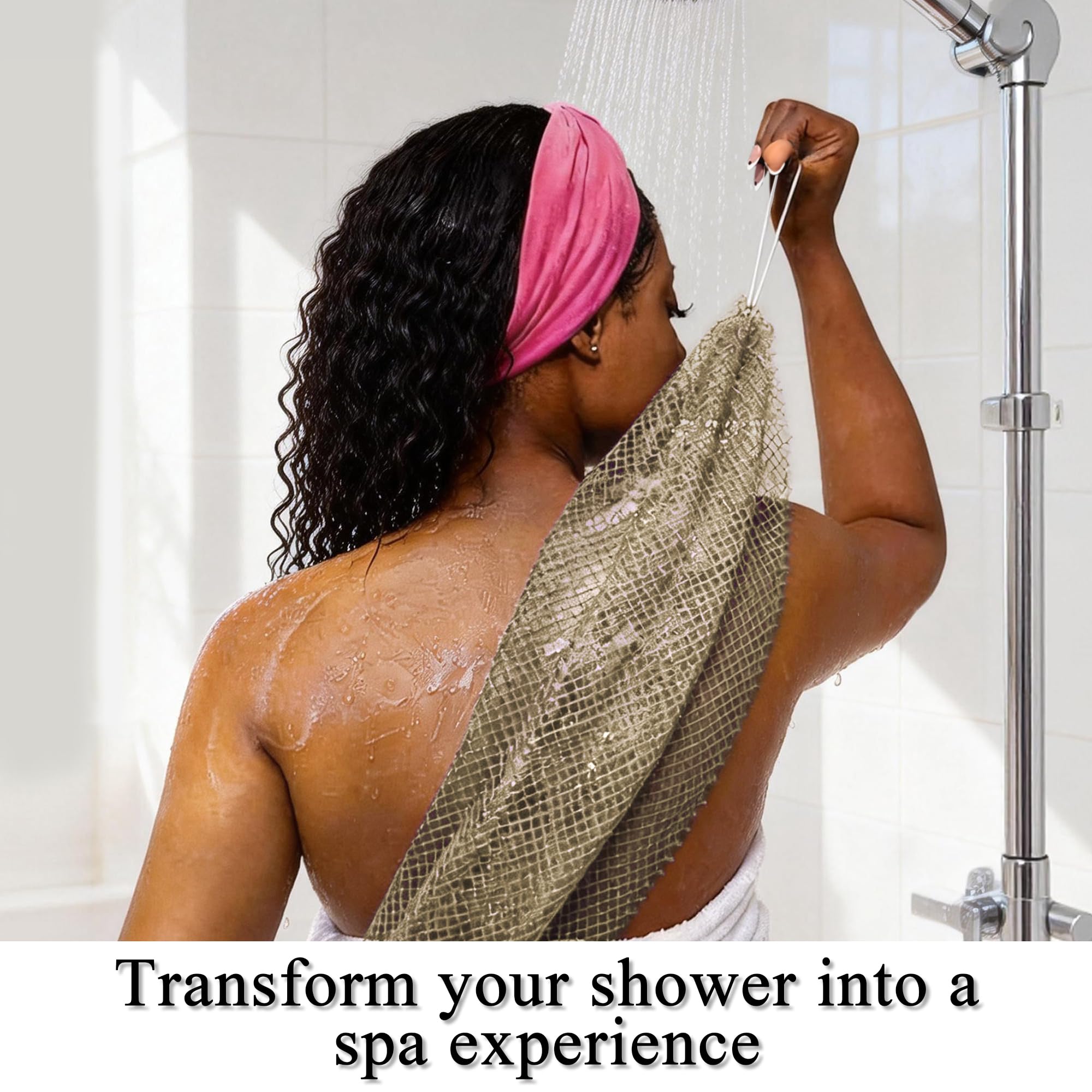 SubSahara net sponge knotted pattern delivers classic exfoliation and lather-friendly texture.