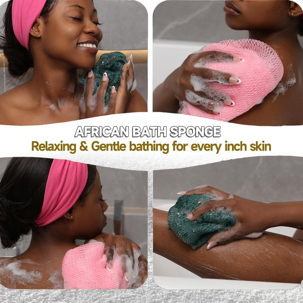 SubSahara long-handle net sponge reaches back and shoulders with ease.