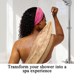 SubSahara net sponge with knobs provides a secure, easy grip during cleansing.