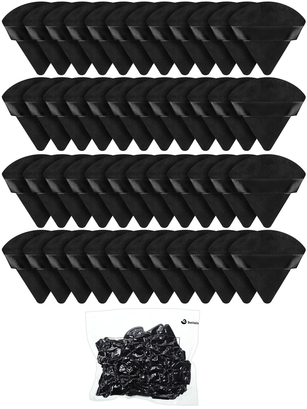 Care guide for Suclain velour triangle puff and maintenance