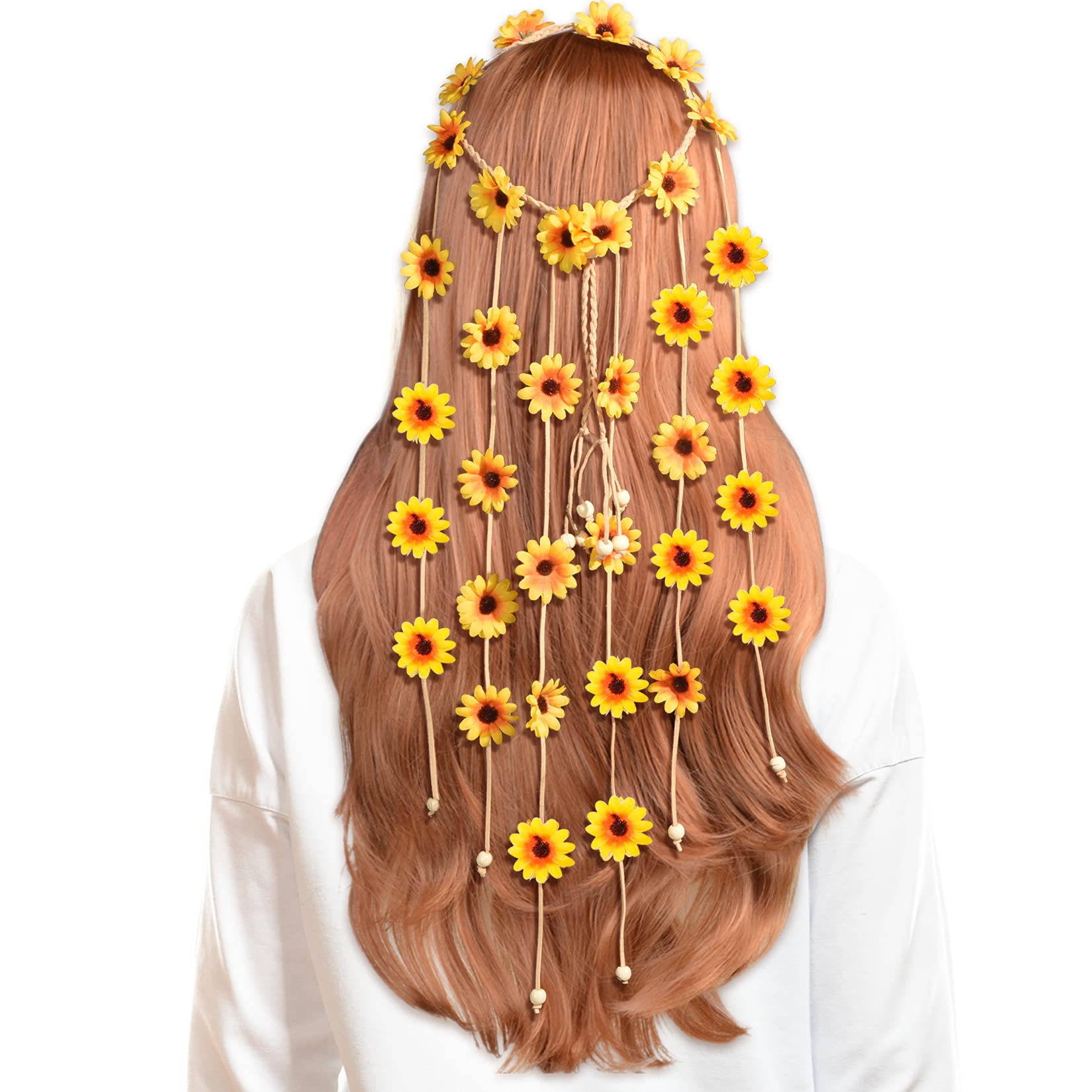 Corona floral de Sucrain para eventos y sesiones, añade romanticismo sin esfuerzo.