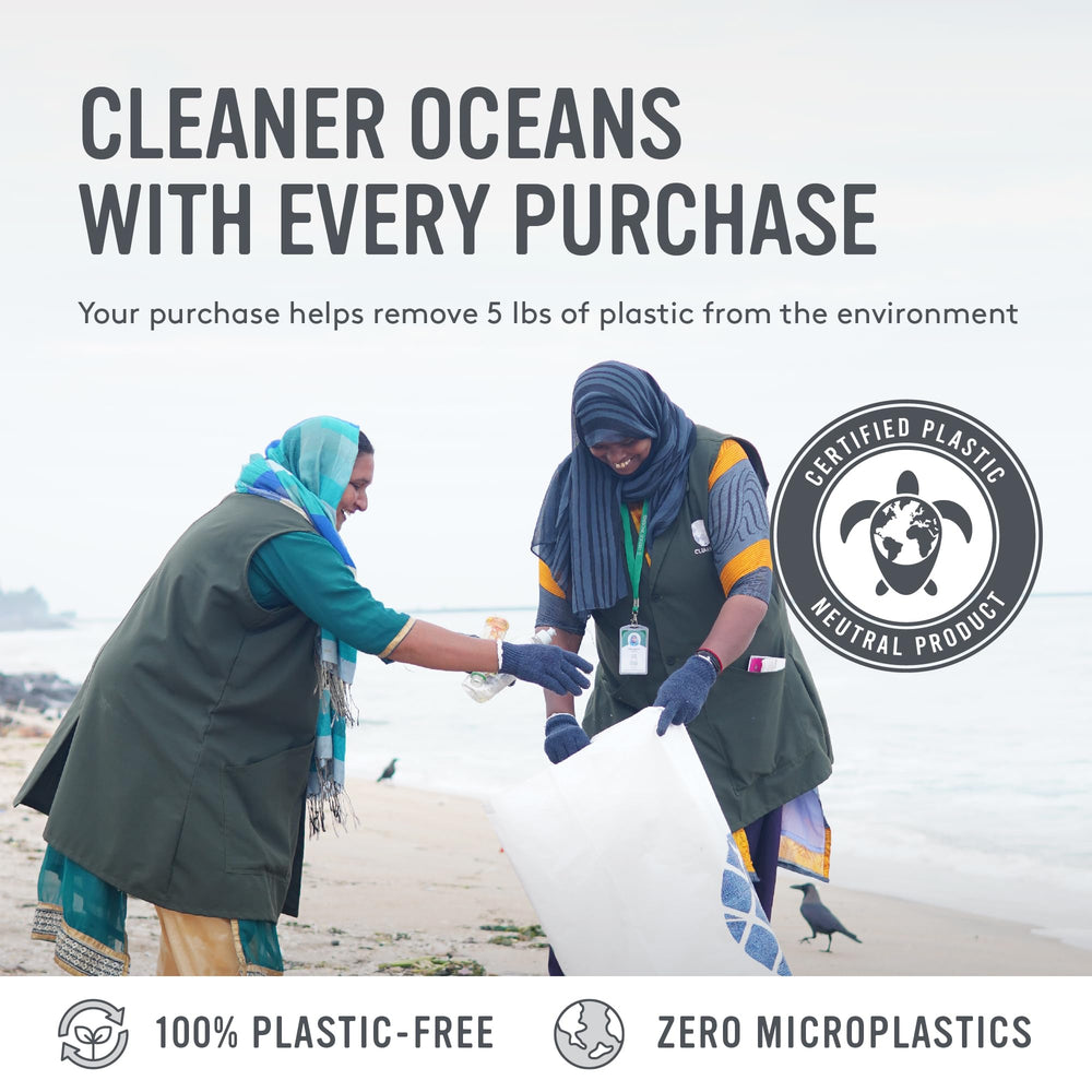Sud Scrub 100% plastic-free design supports recyclable disposal after use.