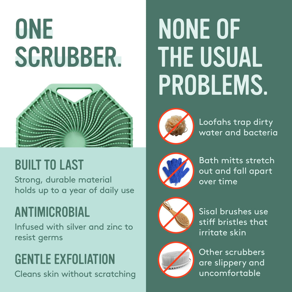Sud Scrub non-slip grip and strap in use, secure handling
