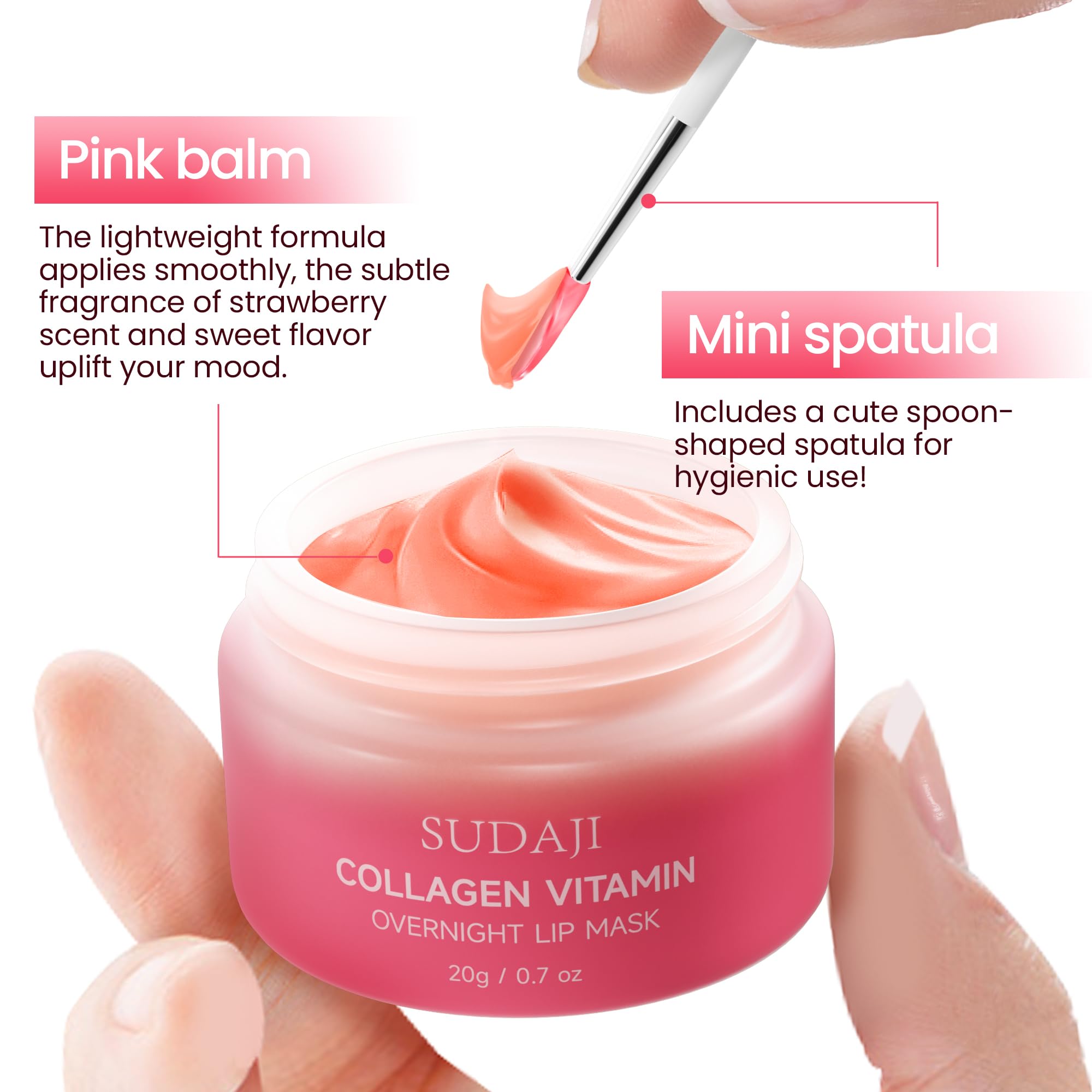 SUDAJI coconut oil and shea butter nourish lips