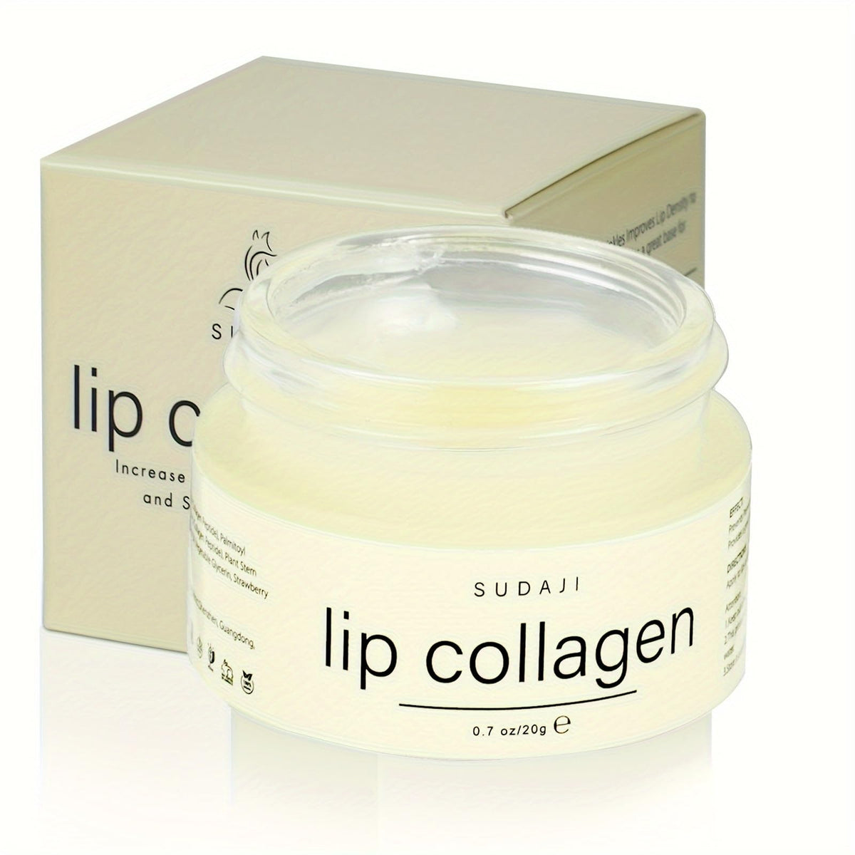SUDAJI Labial Colágeno mascarilla nocturna para labios suaves y nutridos durante la noche.