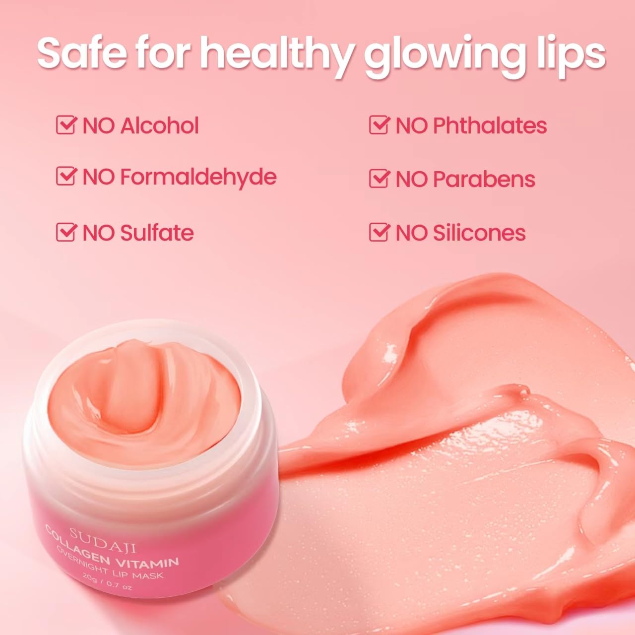 SUDAJI strawberry scent fragrance enhances lip care