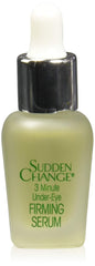 Sudden Change Instant Under-Eye Serum bottle close-up showing lift potential.