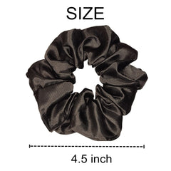 Goma satin negro usada en coleta diaria.