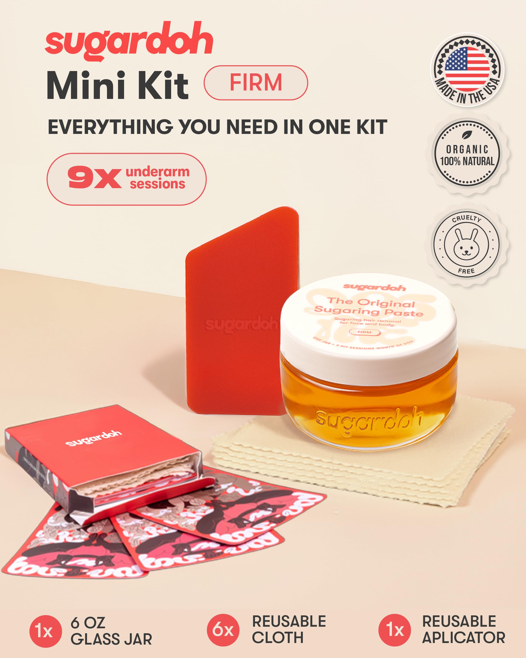 Reusable applicator from Sugardoh kit for precise, mess-free application