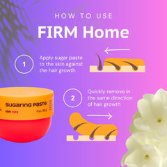 Sugaring Labs SUPER FIRM paste ideal for Brazilian hair removal with strong grip.