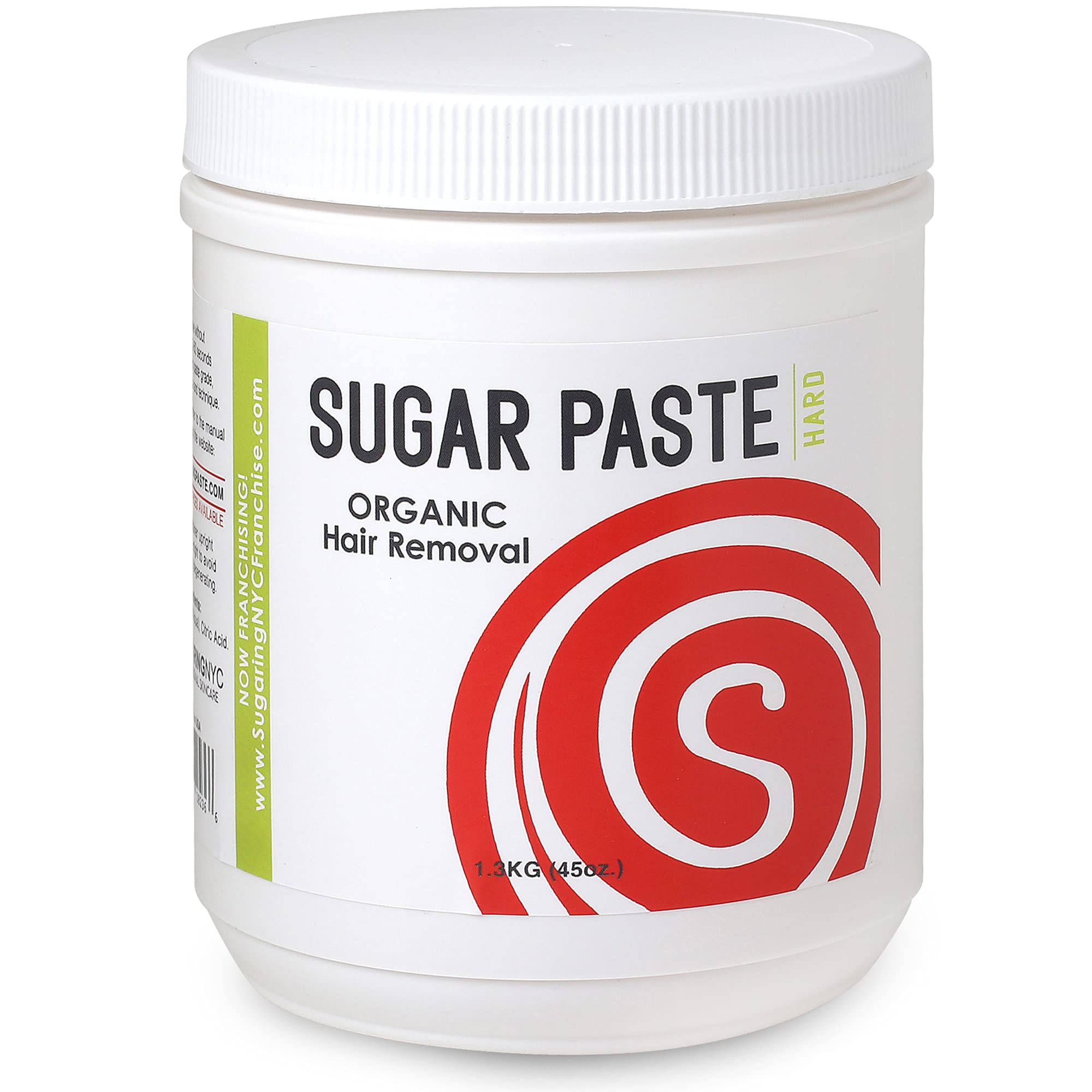 Sugaring NYC hard paste 1.3kg bottle for at-home tough hair removal.