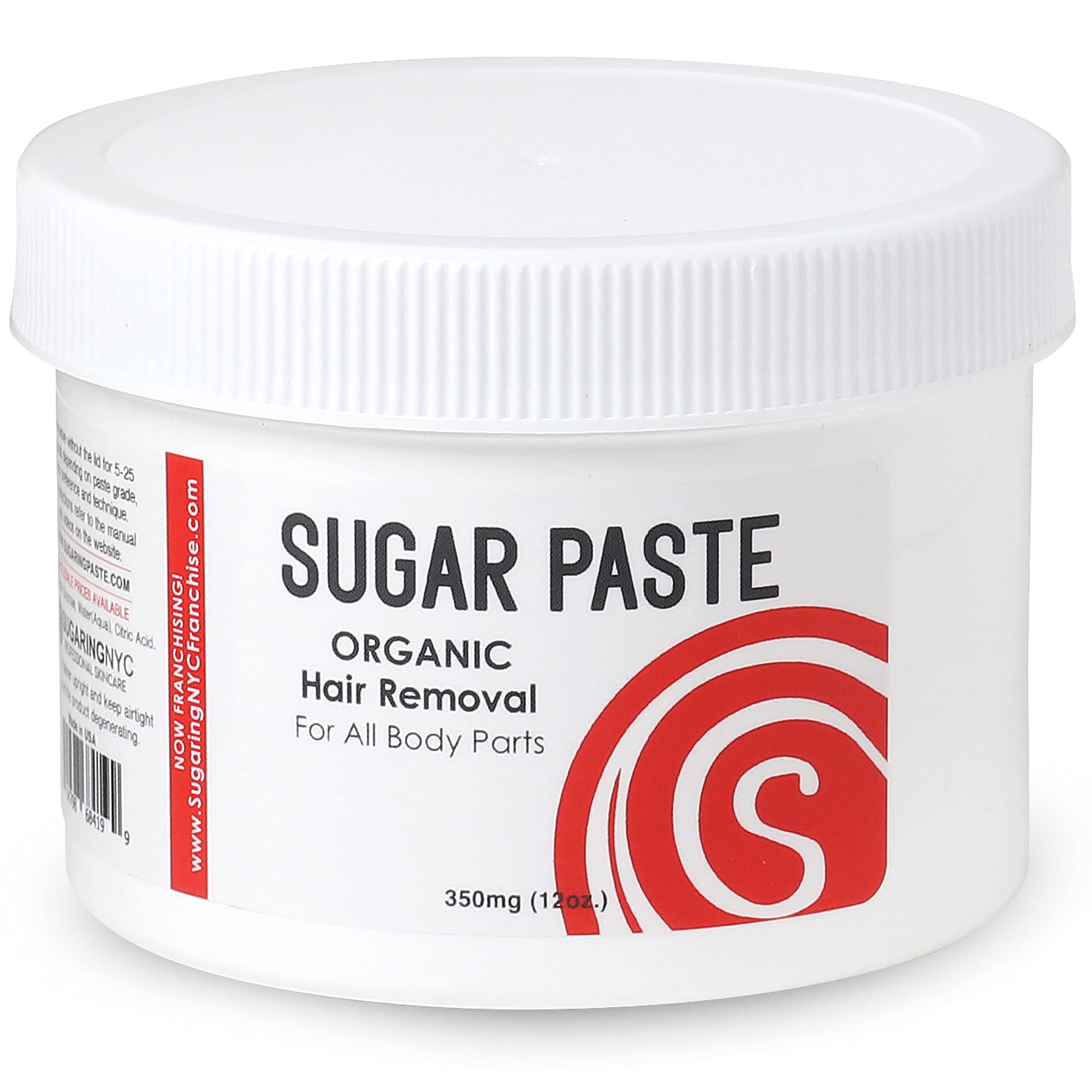 Sugaring NYC paste jar closeup highlighting smooth texture for at-home use