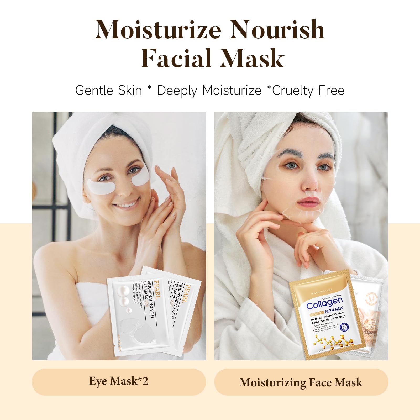 Suhctuptx moisturizing face mask for pampering at home.