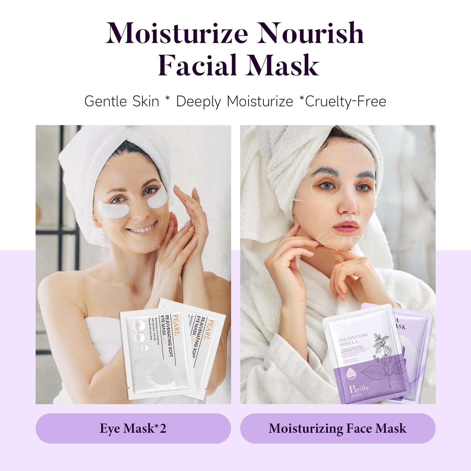 Suhctuptx moisturizing face mask for refreshed skin.