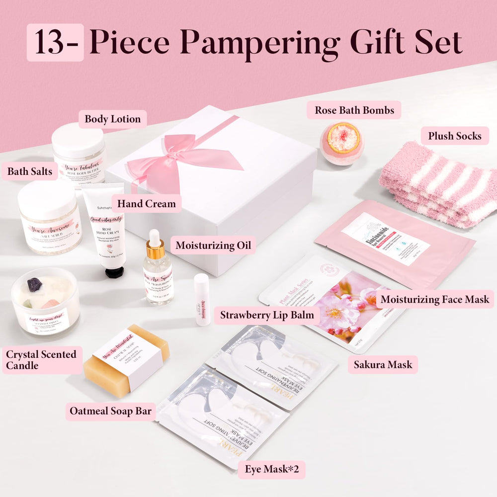 Suhctuptx rose gift set display of included items for easy gift appeal
