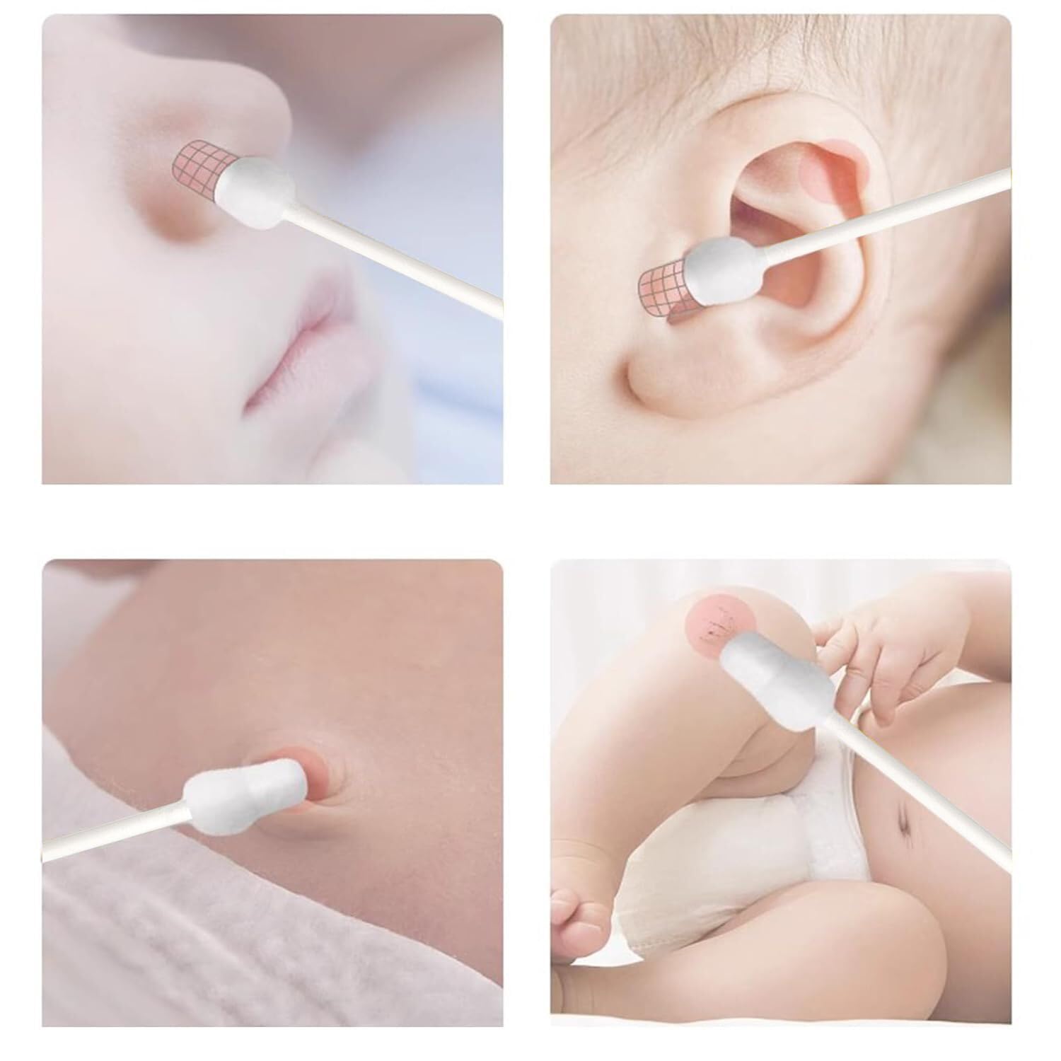The 160-piece set image shows two packs of 80 swabs for easy access.