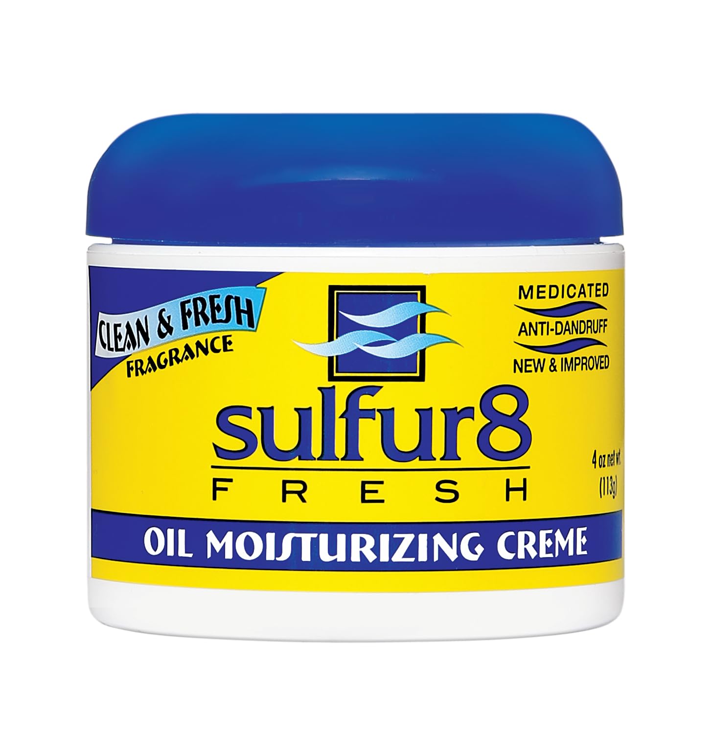 Sulfur8 Fresh crema anti caspa en bote, cuidado del cuero cabelludo
