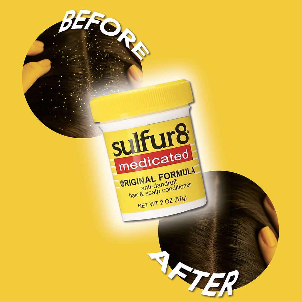 Hair texture after SULFUR8 conditioner appears softer and smoother.