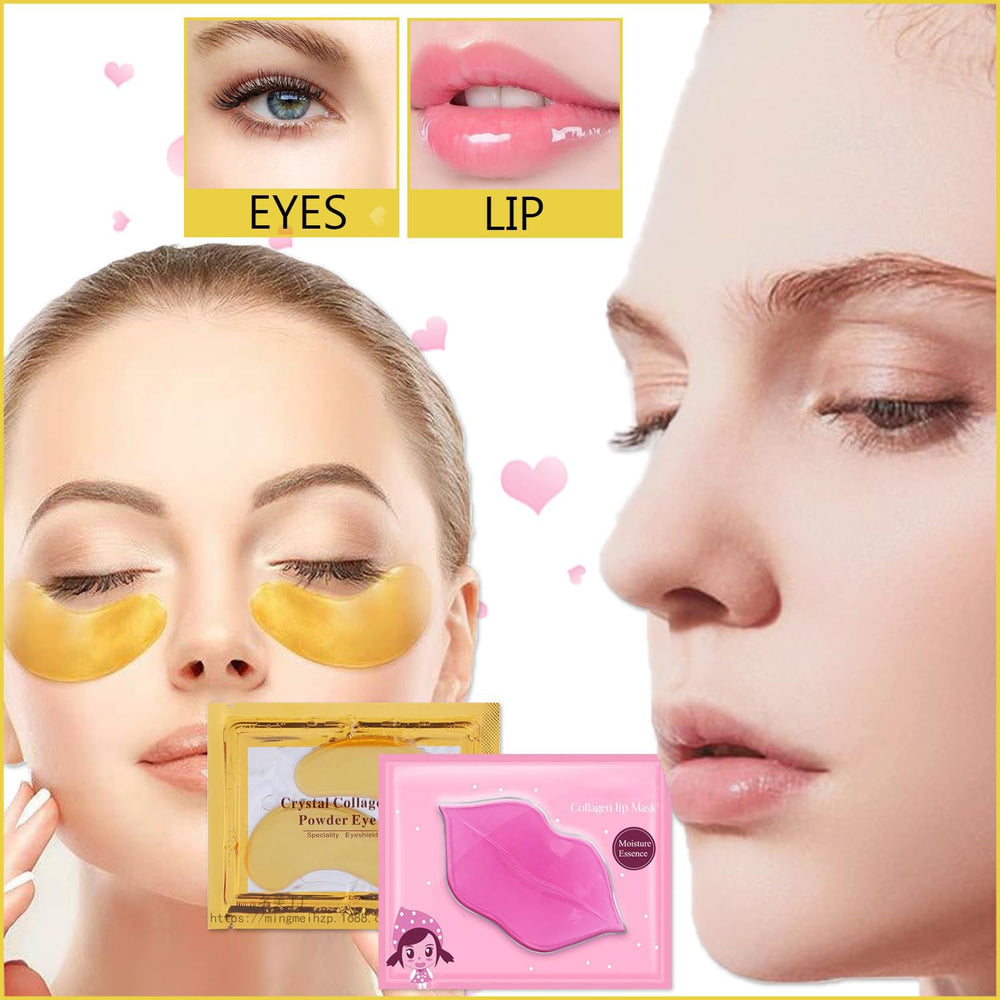 Sulily 24K gold eye mask patches close-up highlighting brightening eye area.