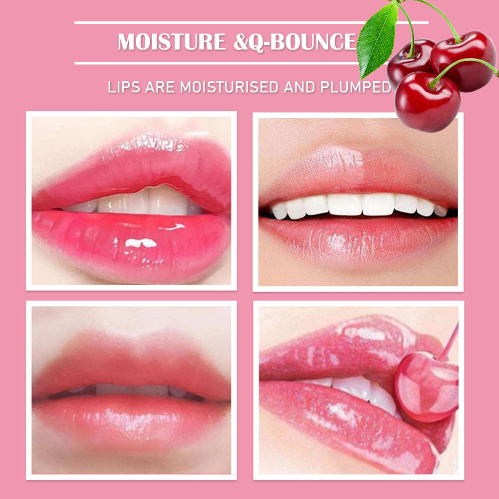 Sulily collagen crystal lip mask absorption shown near skin pores.