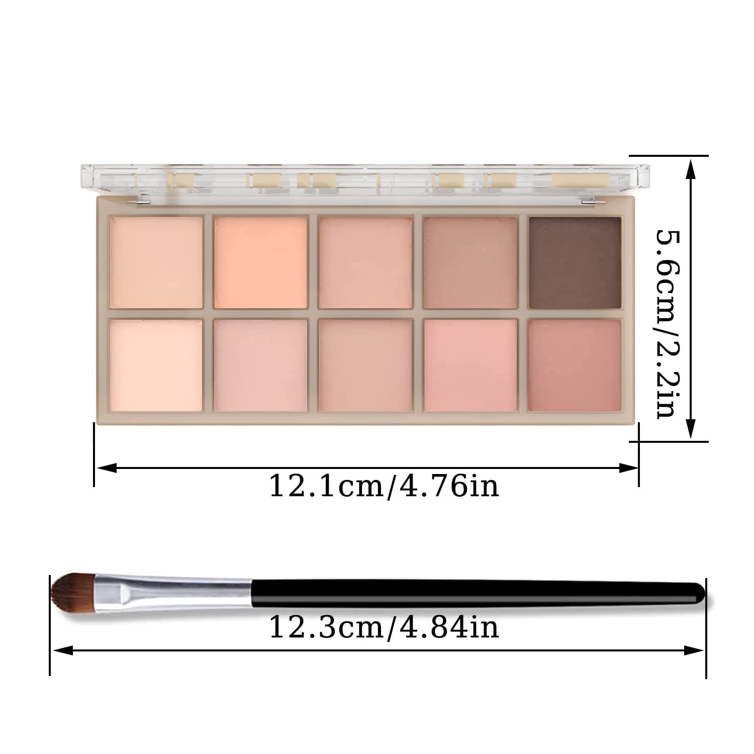 Sulily Paleta 10 Colores, regalo ideal, compacto y portable.