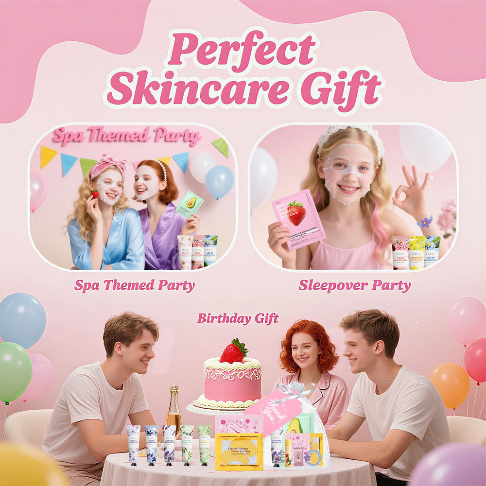 Sulily spa party lip balms seal in moisture for comfort during pampering sessions.