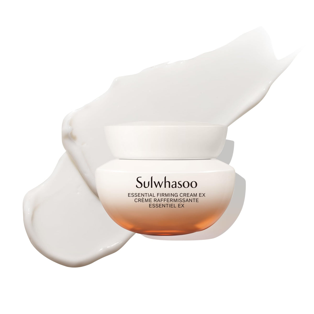 Sulwhasoo Essential Firming Cream bottle close-up showing hydration benefits