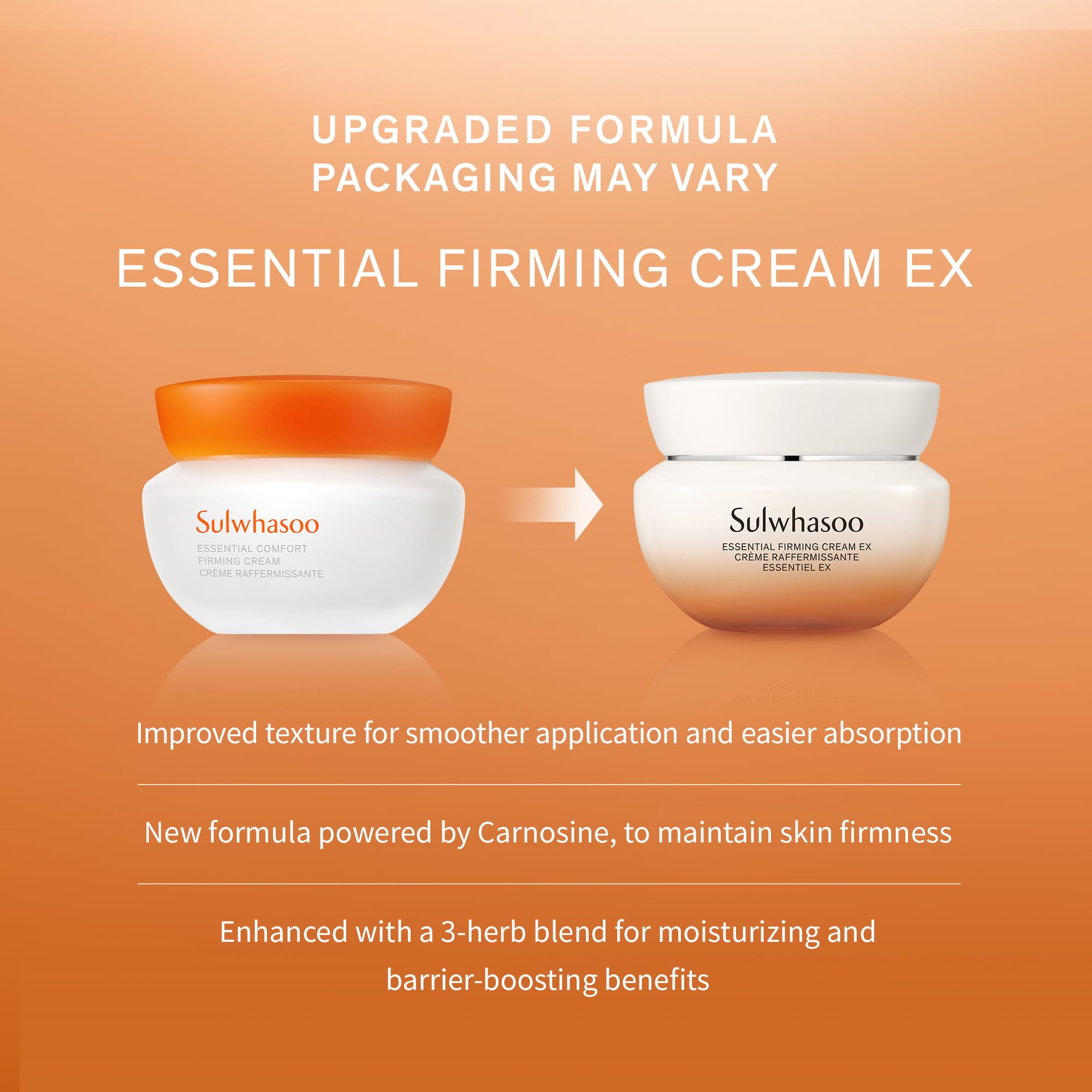 Daily skincare ritual featuring Sulwhasoo Essential Firming Cream