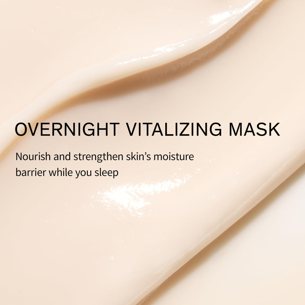 Sulwhasoo Overnight Vitalizing Mask applied to skin during a nighttime routine.