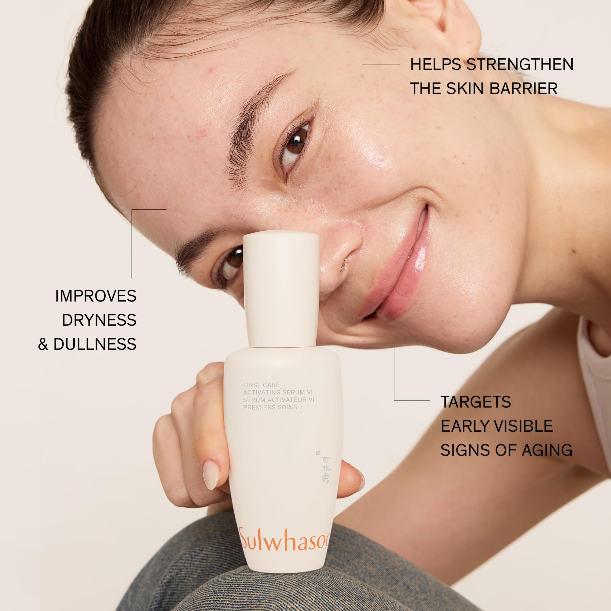 Sulwhasoo First Care Activating Serum bottle with easy application
