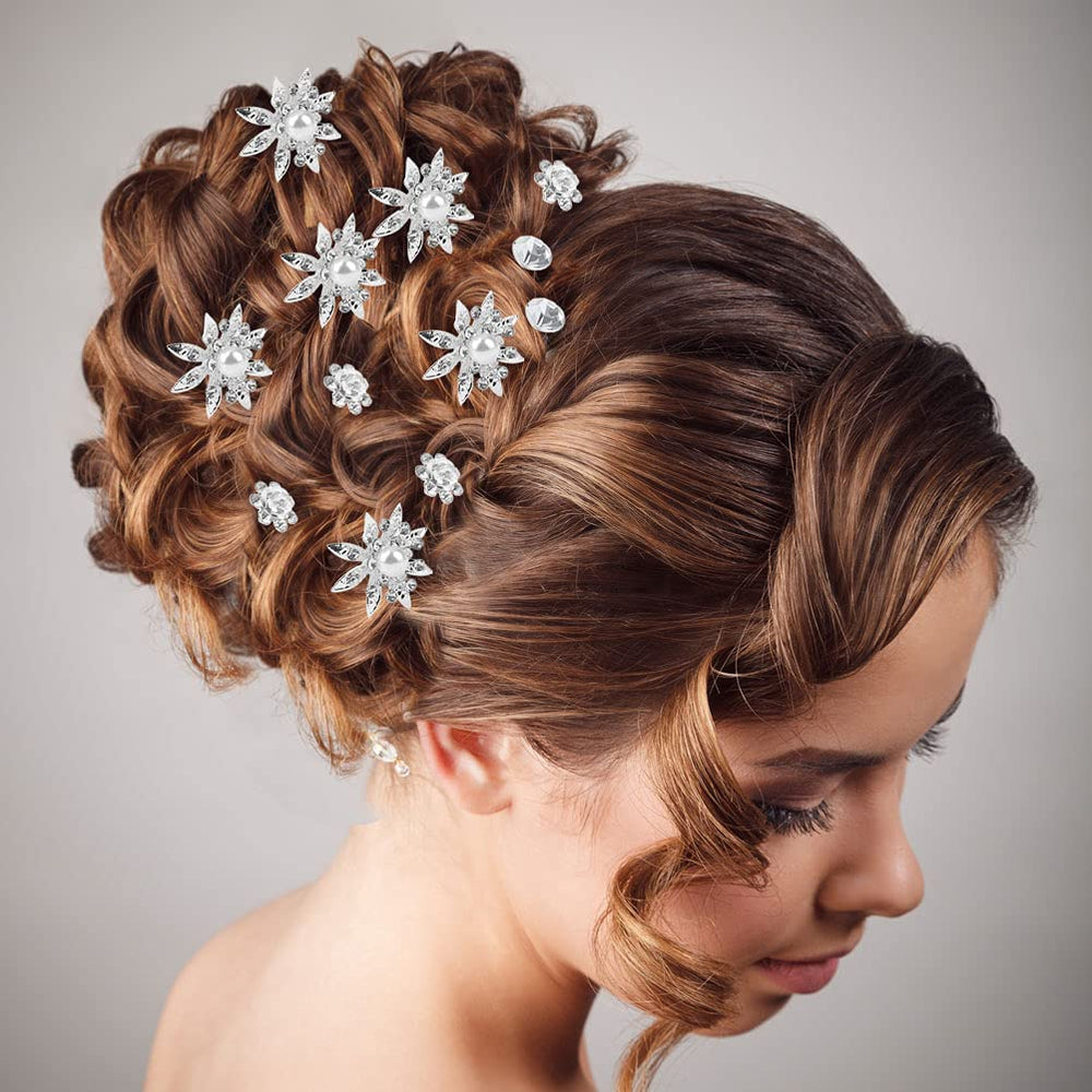 SUMAJU 40-piece bridal hair pin set offers versatile styling options.