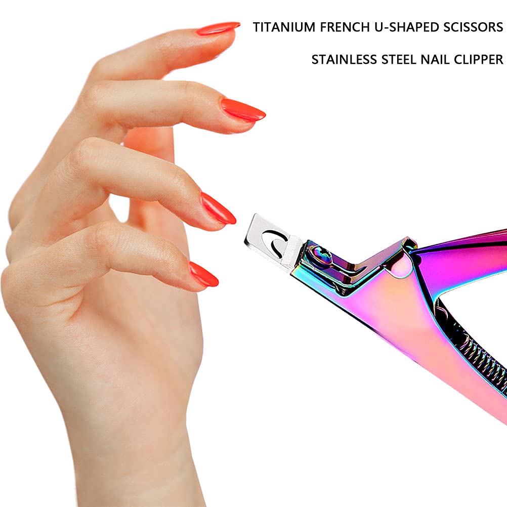 SUMAJU Rainbow nail clippers packaged set for home or salon use.