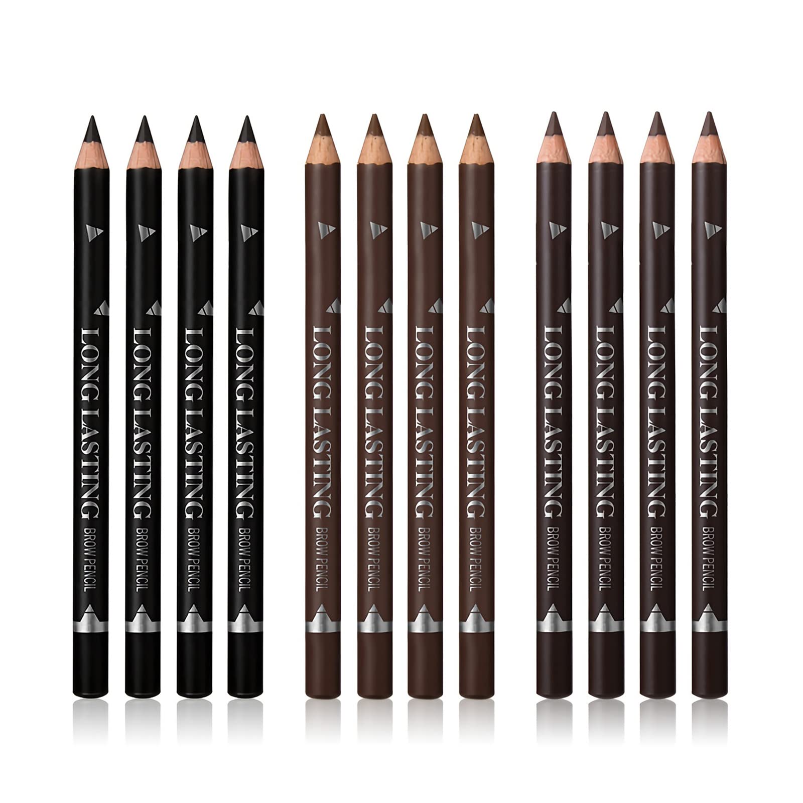 SUMEITANG conjunto cejas-delineador 12 piezas para relleno natural