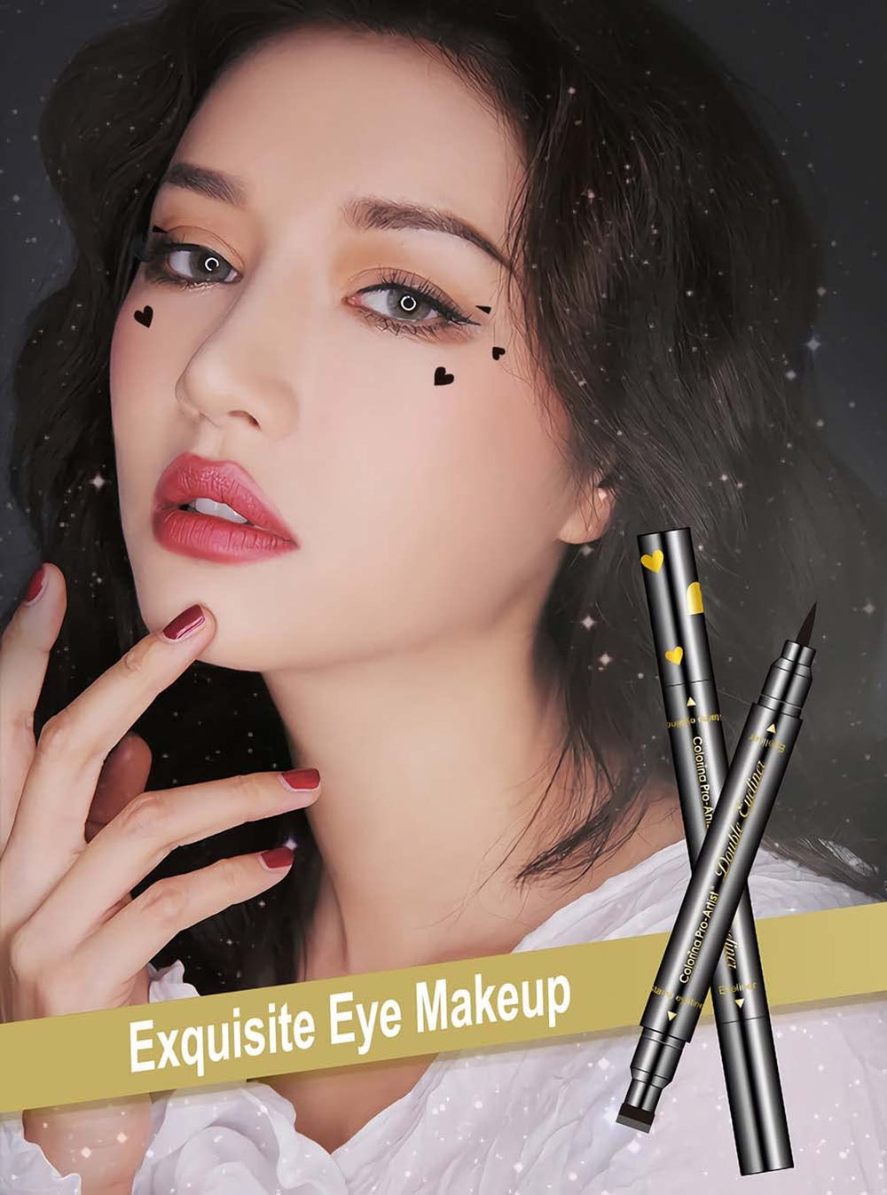 SUMEITANG flower stamp provides delicate petals for charming eye accents.
