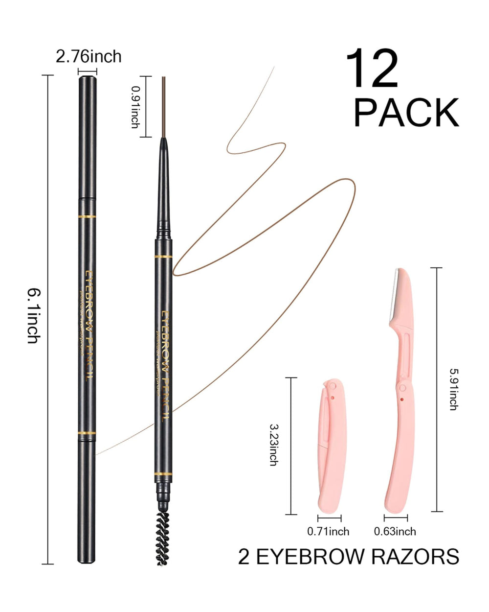 SUMEITANG: kit completo de cejas, ideal para principiantes y entusiastas.