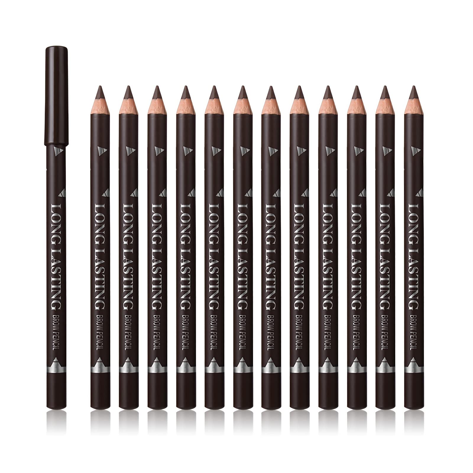 SUMEITANG set cejas 12 lápices para rellenar huecos naturalmente