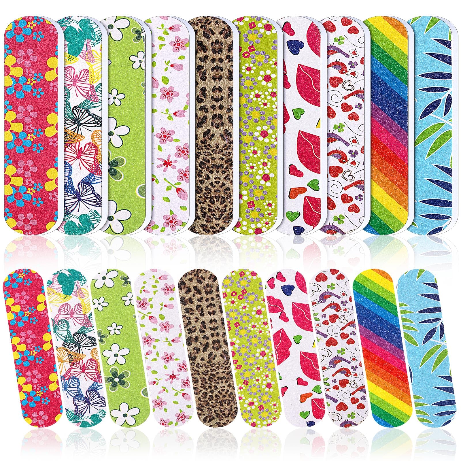 Sumind nail files double sided emery boards 100-pack for versatile shaping.