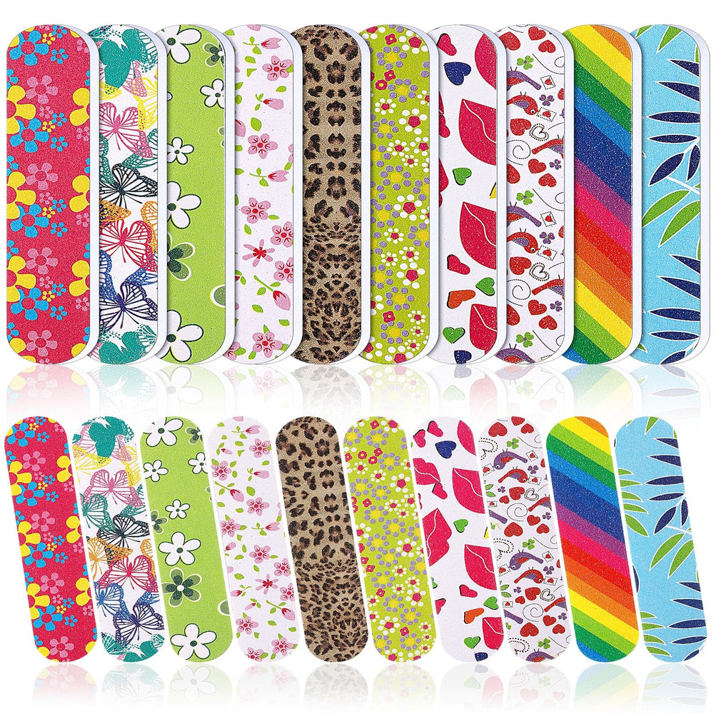 Sumind nail files double sided emery boards 100-pack for versatile shaping.