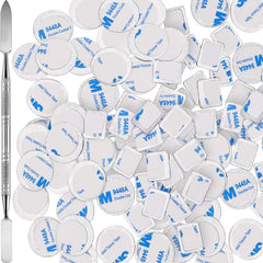 Sumind square metal palette stickers for depotting and organizing powders.