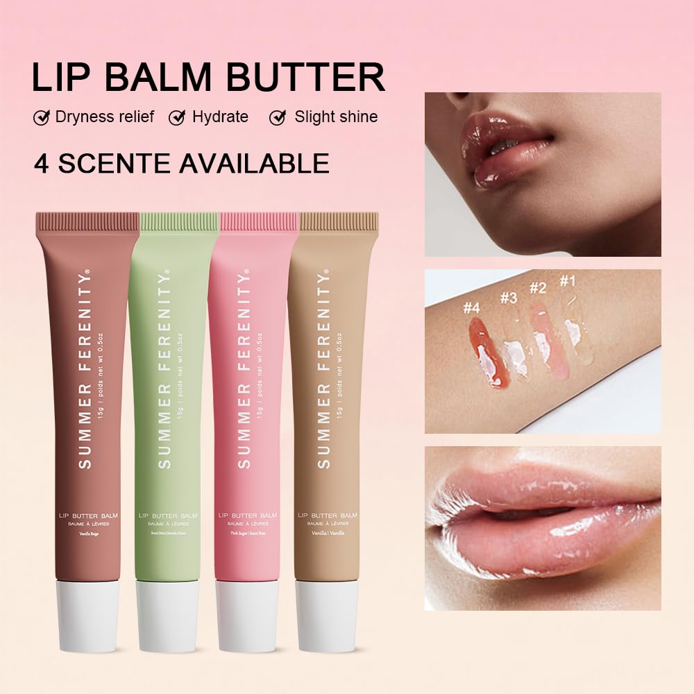 Summer Ferenity shea butter and vitamin E nourish lips in one swipe.