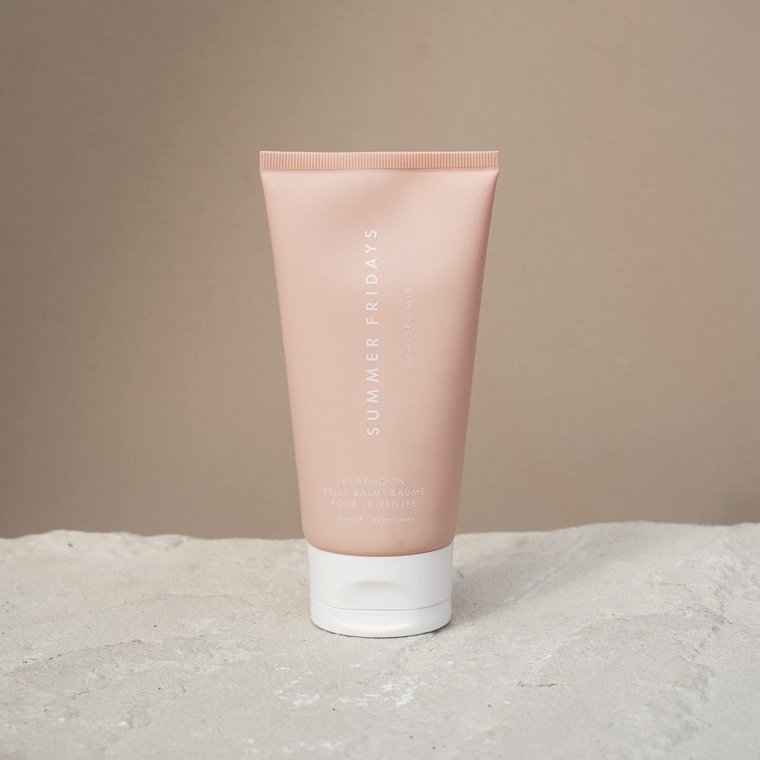 Summer Fridays Babymoon Belly Balm texture close-up demonstrates rich moisture for the skin.