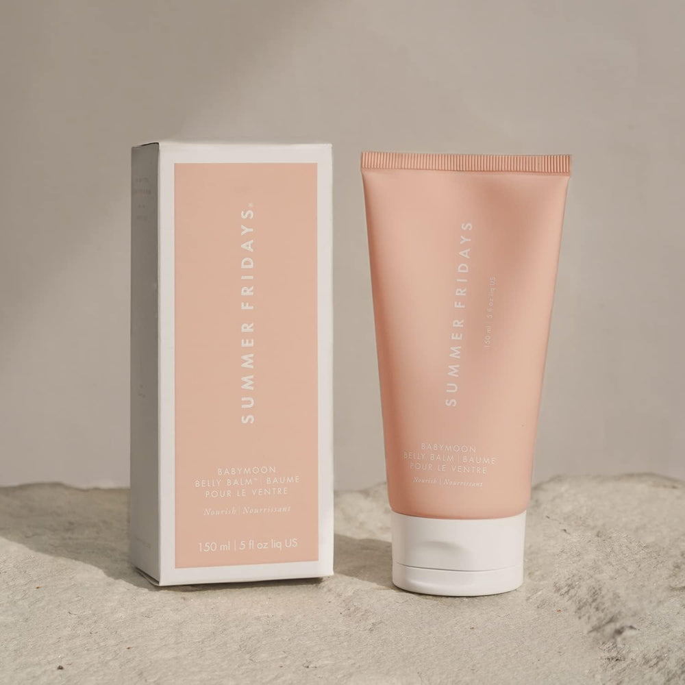 Summer Fridays Babymoon Belly Balm ideal for daily use during pregnancy.