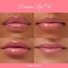 Summer Fridays Dream Lip Oil applicator applying a glossy finish.
