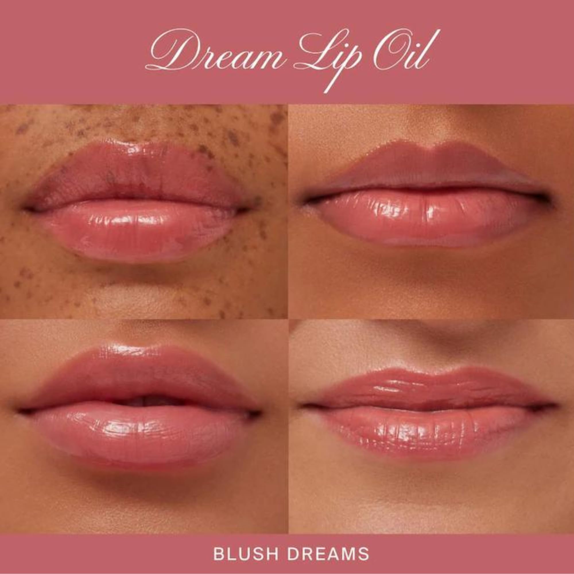 Summer Fridays Dream Lip Oil with Vitamin E nourishes lips.