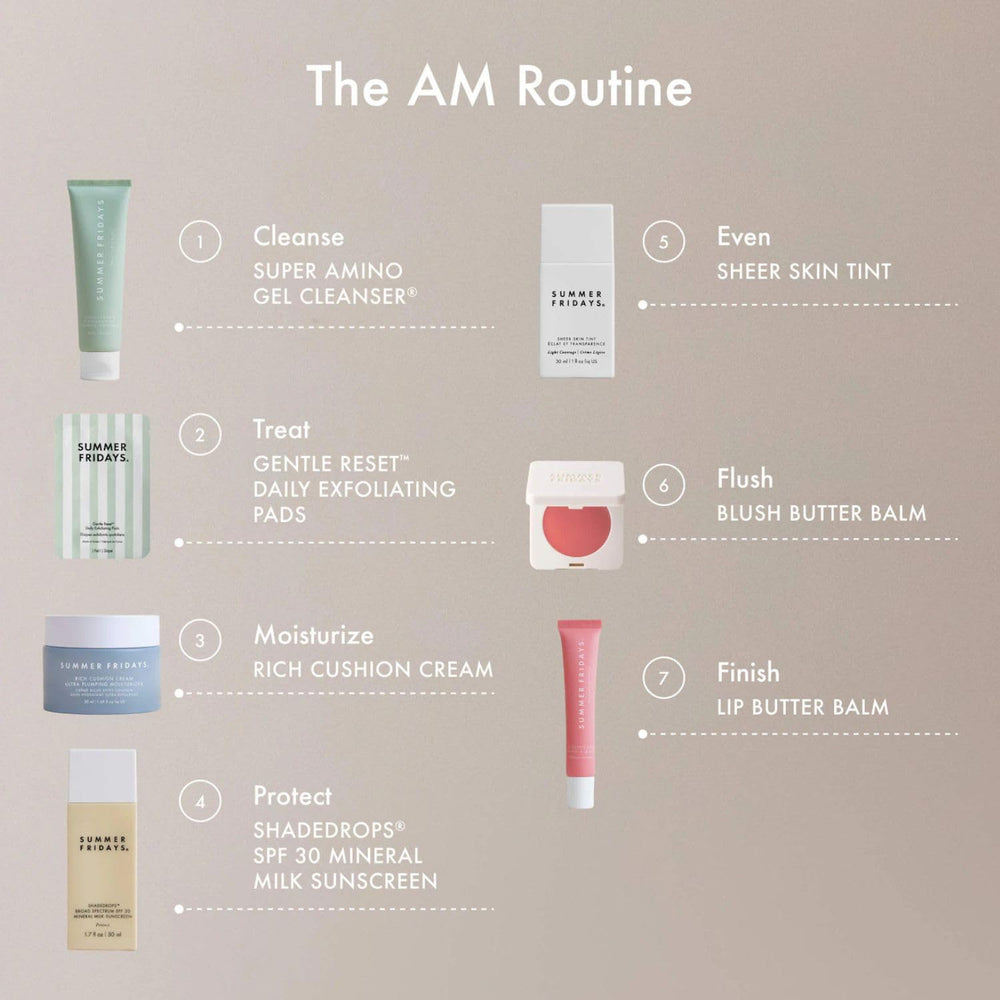 Summer Fridays Gentle Reset dermatologist-tested label on packaging