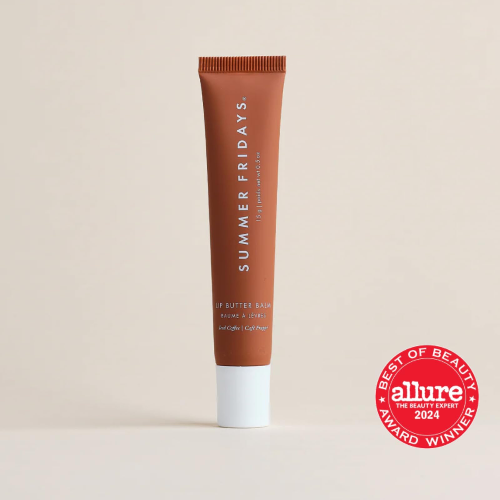 Iced Coffee applied on lips for subtle tint by Summer Fridays